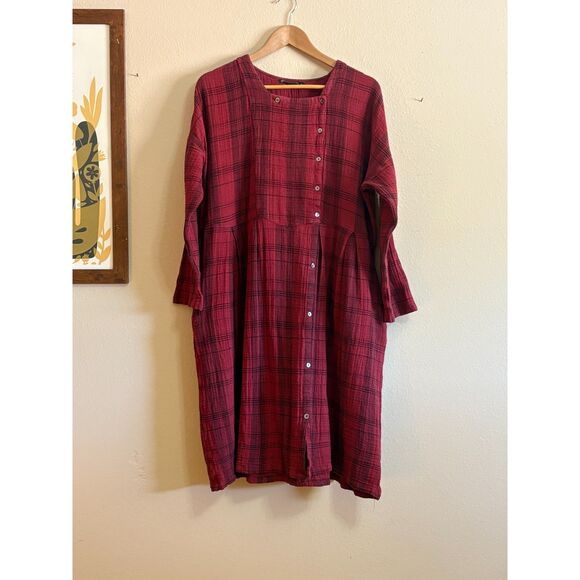 Gudrun Sjödén Dresses & Skirts - 100% Organic Cotton Fall Winter Gudrun Sjödén Checked Red Dress XL